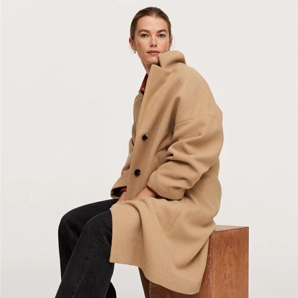 Mango Wool Blend Coat New - Picture 4 of 11